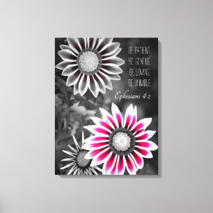 Ephesianer 4:2 überzogene Canvas Leinwanddruck