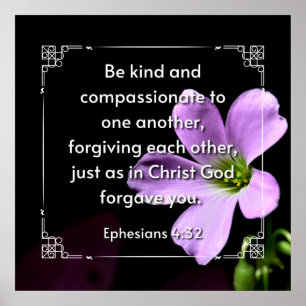 Ephesianer 4:32 Poster