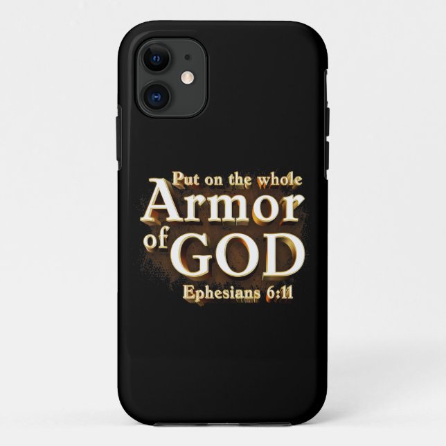 Ephesianer 6:11 Lege die ganze Rüstung des GOT-Gla Case-Mate iPhone Hülle (Rückseite)