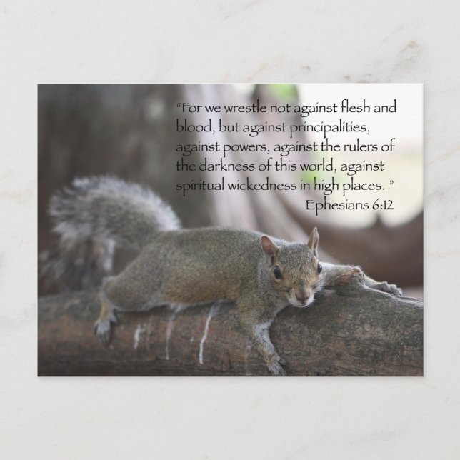 Ephesianer 6:12 Postkarte (Vorderseite)