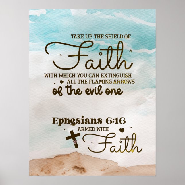 Ephesianer 6:16 nehmen den Schild der Glaubensbibe (Vorne)