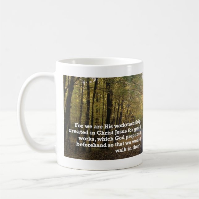 Ephesians 2:10 Inspirational Bible Verse Kaffeetasse (Links)