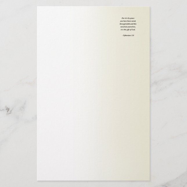 EPHESIANS 2:8 BRIEFPAPIER (Vorderseite)