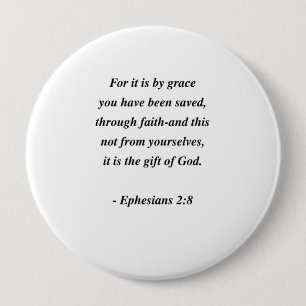 EPHESIANS 2:8 BUTTON