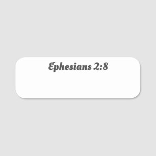 Ephesians 2:8 Christliche Glaubensbibel Verse Wied Namensschild