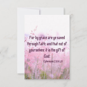 Ephesians 2:8 KJV Bibelschrift Pic Begrüßung Karte