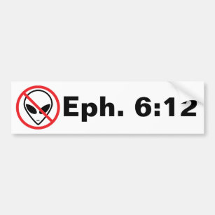 Ephesians 6:12 - widersetzen Sie sich Autoaufkleber