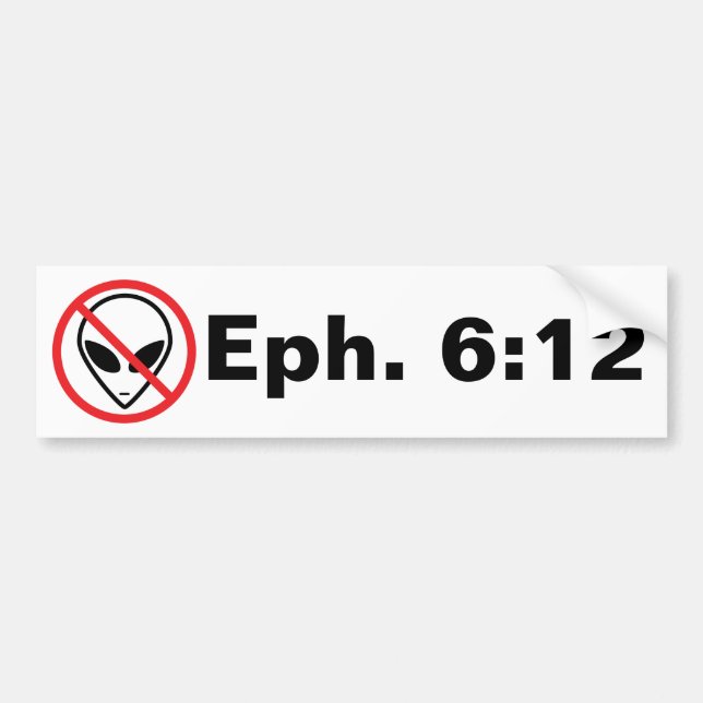 Ephesians 6:12 - widersetzen Sie sich Autoaufkleber (Vorne)