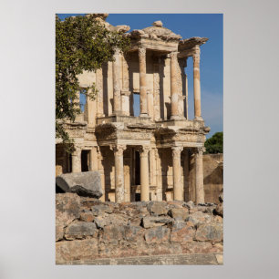 Ephesus-Ruinen-Bibliothek Poster
