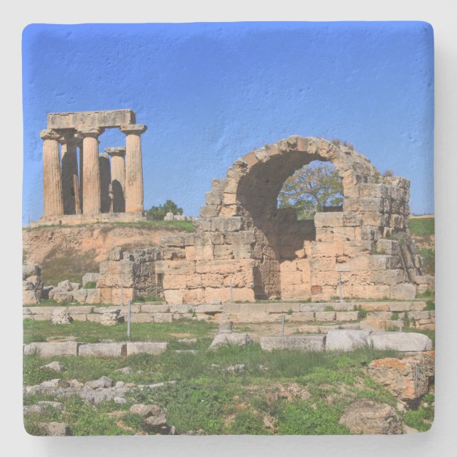Ephesus Ruins in Turkey Square Untersetzer (Vorderseite)