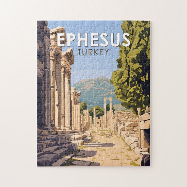 Ephesus Turkey Reisen Art Vintag (Vertikal)