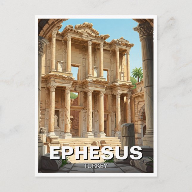 Ephesus Turkey Travel Postkarte (Vorderseite)