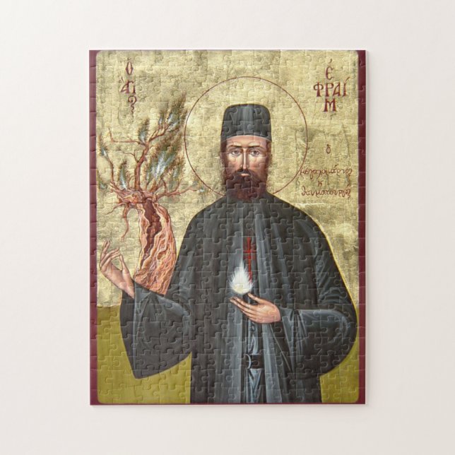 Ephraim the New Martyr Orthodox Christian Icon (Vertikal)