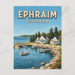Ephraim Waterfront Wisconsin Postkarte