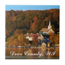 Ephraim, Wisconsin am Sonnenuntergang Fliese