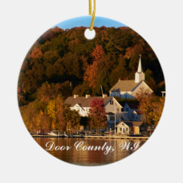 Ephraim, Wisconsin am Sonnenuntergang Keramikornament