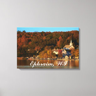 Ephraim, Wisconsin am Sonnenuntergang Leinwanddruck