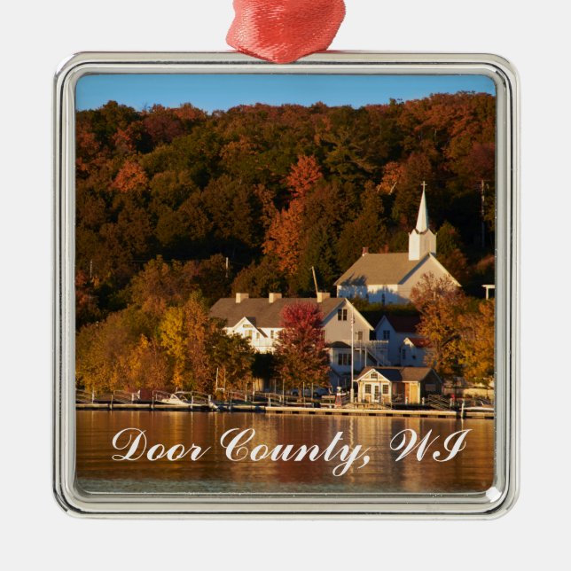Ephraim, Wisconsin am Sonnenuntergang Ornament Aus Metall (Vorne)