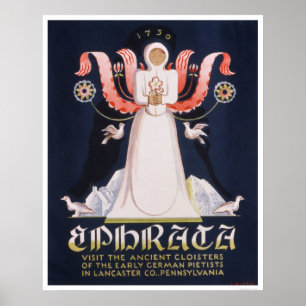 Ephrata Kloster WPA 1938 Poster