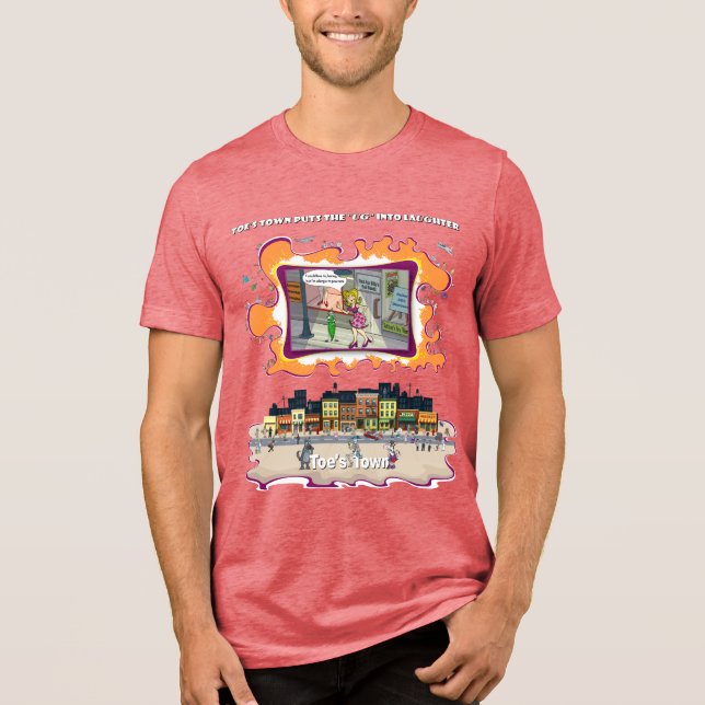 Epi Peas | Literal Wordplay Humor Tri-Blend Shirt (Vorderseite)