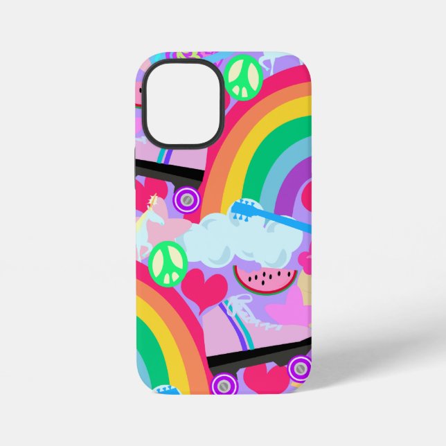 Epic Achtzigers Explosion iPhone 12 Mini Hülle (Rückseite)