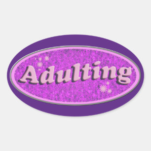 Epic Adult Slogan Flashback Vintag Style Ovaler Aufkleber
