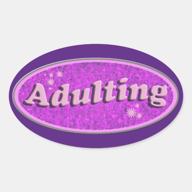 Epic Adult Slogan Flashback Vintag Style Ovaler Aufkleber (Vorderseite)