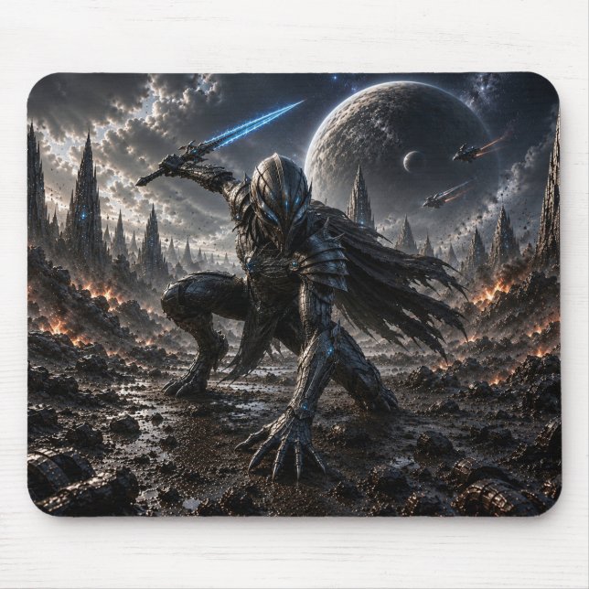 Epic Alien Knight in a Distant Galaxy Mousepad (Vorne)