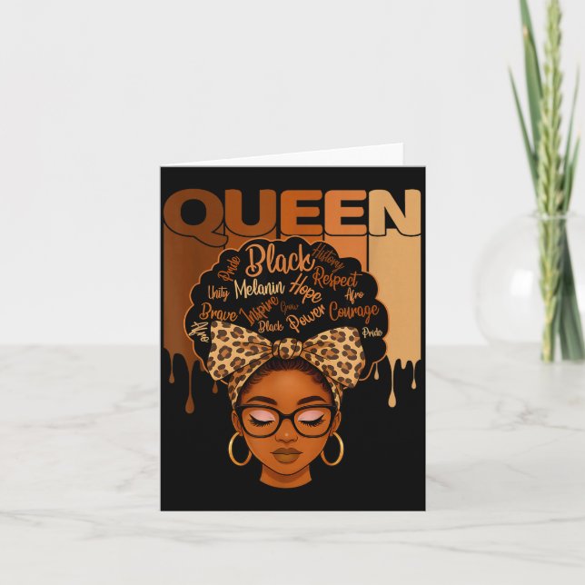 Epic American Melanin History Queen Black African Karte (Vorderseite)