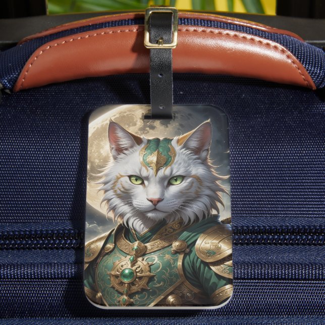 Epic Armored Cat Warrior Gepäckanhänger (Vorderseite Insitu 2)