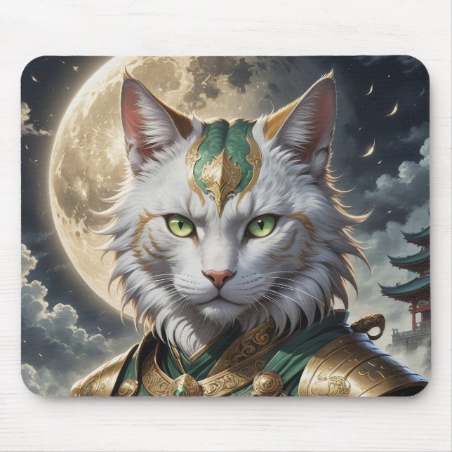 Epic Armored Cat Warrior Mousepad (Vorne)