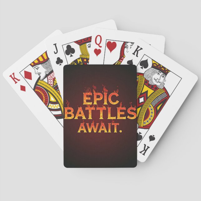 Epic Battles Await Spielkarten (Rückseite)