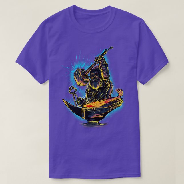 Epic Blacksmith Hot Forge Knifemaker T-Shirt (Design vorne)