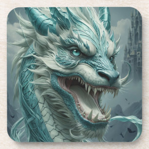 Epic Blue Storm Dragon Getränkeuntersetzer