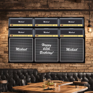 Epic Classic Rock Gitarre Amp Stack 60. Geburtstag Banner