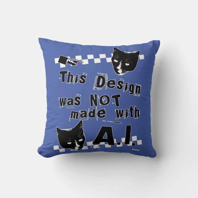 Epic Cool Anti Artificial Intelligence Design Kissen (Vorderseite)