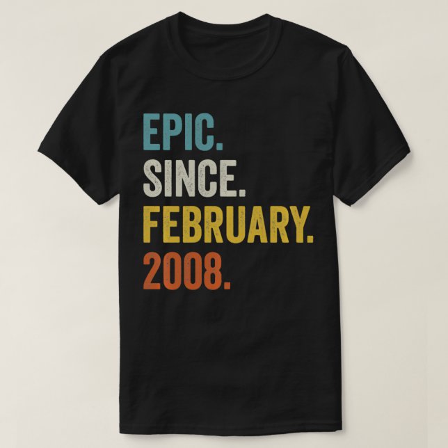 Epic depuis février 2008 14e anniversaire Pullover (Design devant)