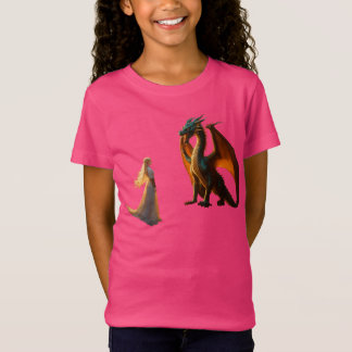 Epic Dragon vs. Knight Battle T - Shirt Design