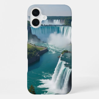 "Epic Falls, Everyday Style - Landschaftlich iPhone 16 Plus Hülle
