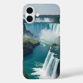 "Epic Falls, Everyday Style - Landschaftlich iPhone 16 Plus Hülle