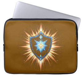 Epic Fantasy Shield with Radiant Energy Burst – Ma Laptopschutzhülle