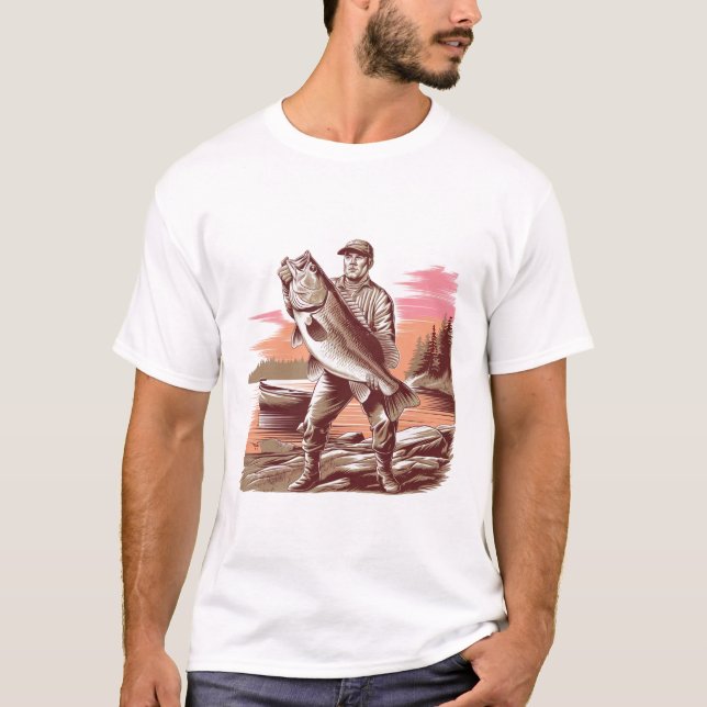 Epic Fisherman Bass Catch T-Shirt (Vorderseite)
