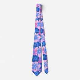 Epic Floral Hibiskus Hawaiian zweiseitig bedruckt Krawatte
