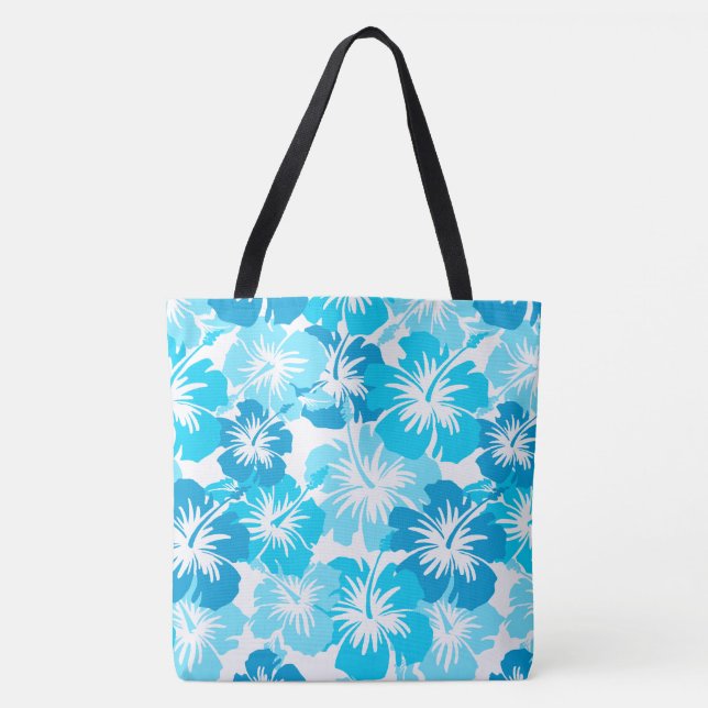 Epic Hibiskus Hawaiian Floral Aloha Beach Bag Tasche (Vorderseite)