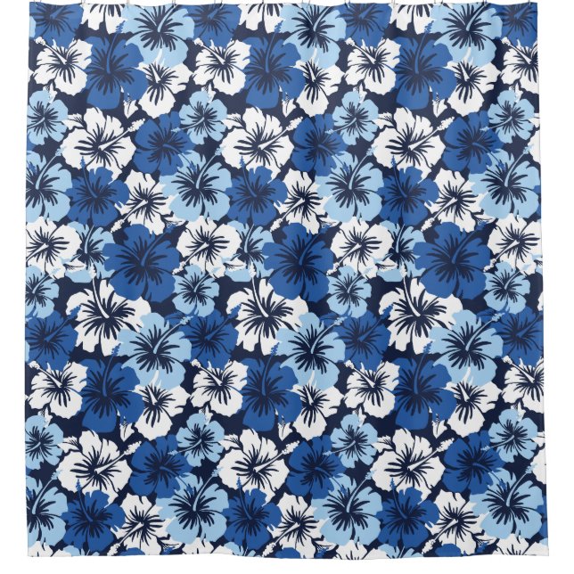 Epic Hibiskus Hawaiian Floral Aloha Shirt drucken Duschvorhang (Vorderseite)