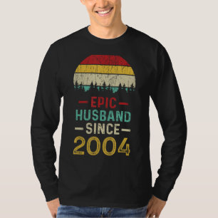 Epic Husband seit 2004 Ehepaar 19. Hochzeit A T-Shirt