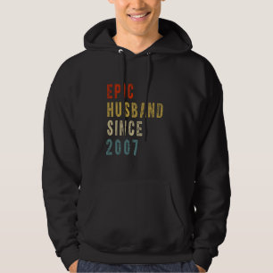 Epic Husband Seit 2007 Ehepaar 17. Hochzeit Annive Hoodie