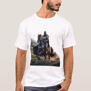 Epic Knight on Black Horst - Mittelalterlicher Hel T-Shirt