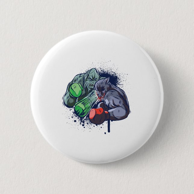 Epic Monster Boxing Battle Button (Vorderseite)