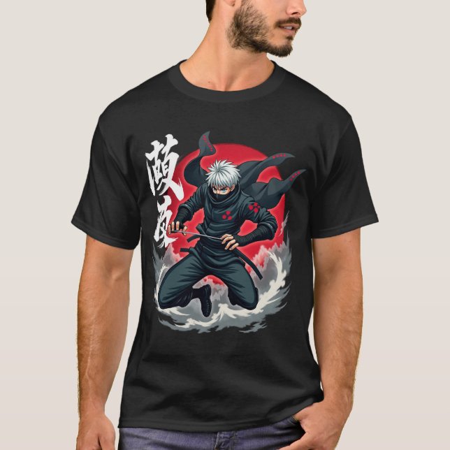 Epic Ninja Warrior - Japanisch Samurai Anime Shino T-Shirt (Vorderseite)